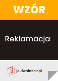 Reklamacja - wzór PDF, DOC