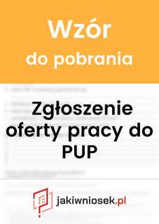 Zgłoszenie oferty pracy do PUP Olsztyn - wzór DOC