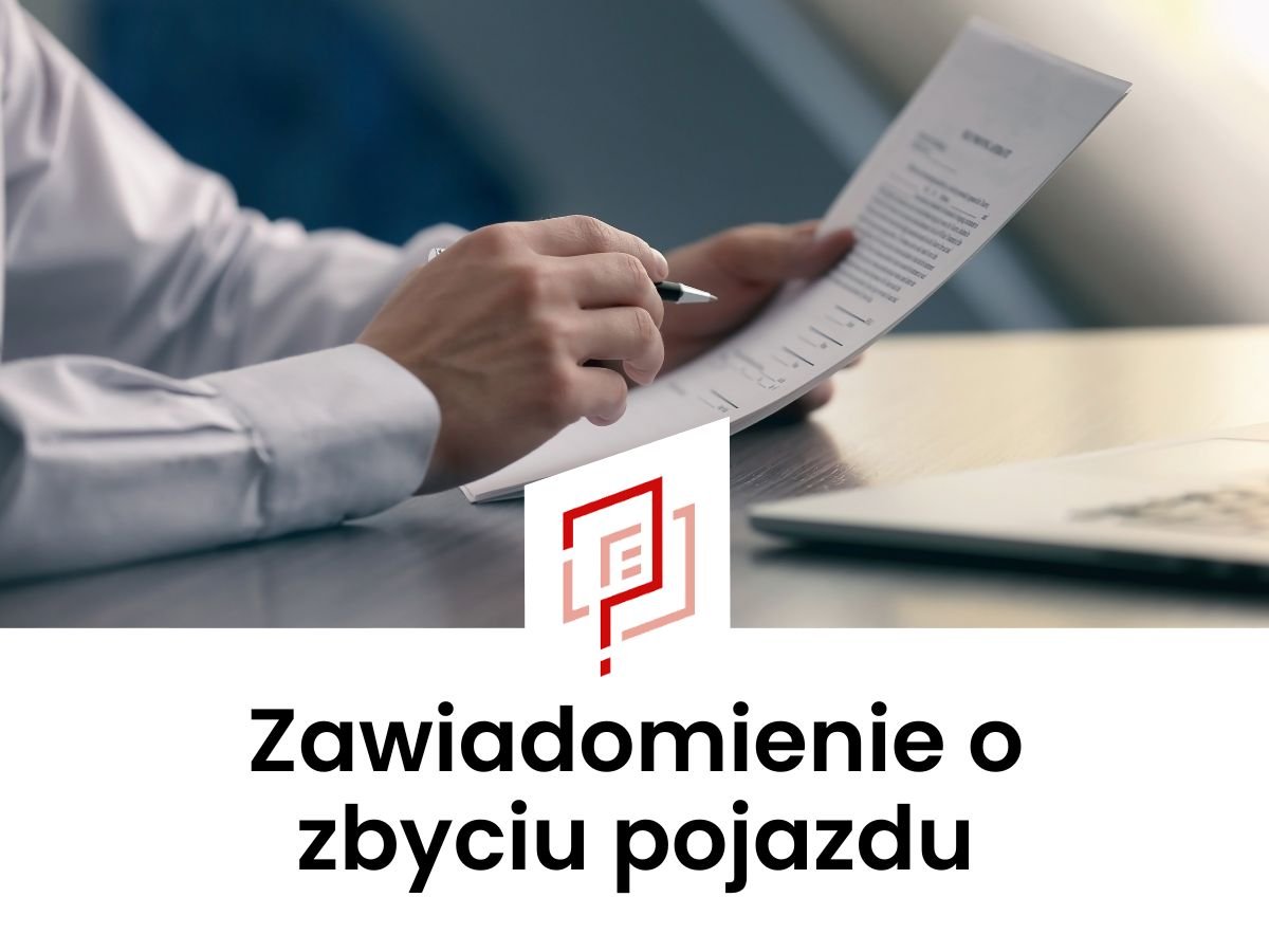 Zgłoszenie sprzedaży samochodu, pojazdu Warszawa
