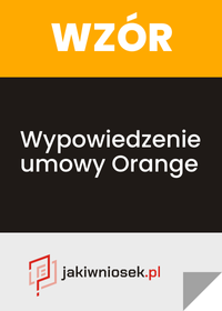 Wypowiedzenie umowy Orange - wzór PDF
