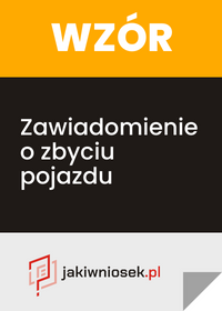 Zawiadomienie o zbyciu pojazdu Pruszcz Gdański - druk do pobrania
