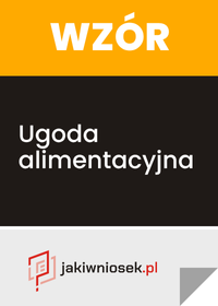 Ugoda alimentacyjna - wzór PDF, DOC
