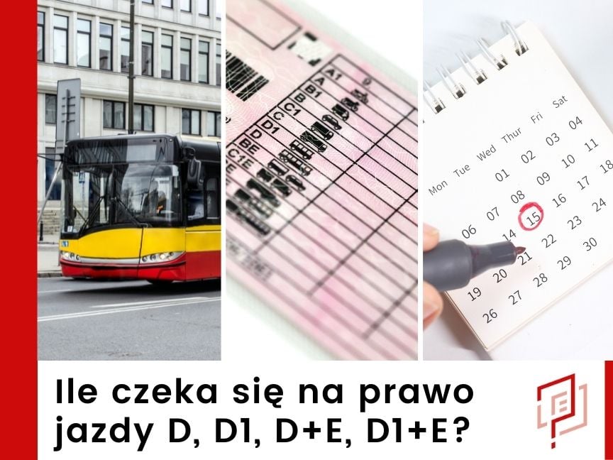 Ile czeka się na prawo jazdy D, D1, D+E, D1+E w miejscowości Ciechanowiec?