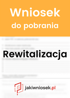 Wniosek o wydanie zaświadczenia o rewitalizacji Warszawa - Śródmieście - PDF i DOC