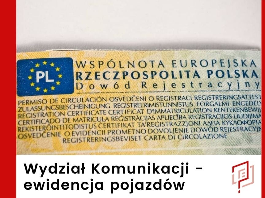 Wydział komunikacji - ewidencja pojazdów w w miejscowości Warszawa Mokotów