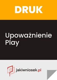 Upoważnienie Play - wzór PDF