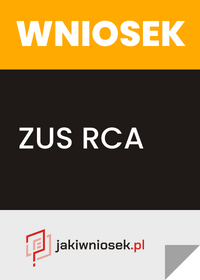 Formularz ZUS RCA - wzór PDF