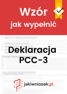 Wzór PDF jak wypełnić deklaracje PCC-3 