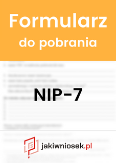 Formularz NIP-7 - wzór PDF