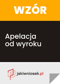 Apelacja od wyroku - wzór PDF, DOC