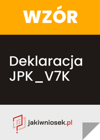 Wzór deklaracji JPK-V7K PDF