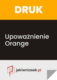 Upoważnienie Orange - wzór PDF