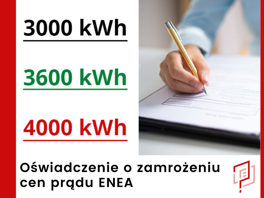 Oświadczenie o zamrożeniu cen prądu ENEA