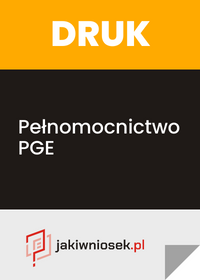 Pełnomocnictwo PGE - wzór PDF