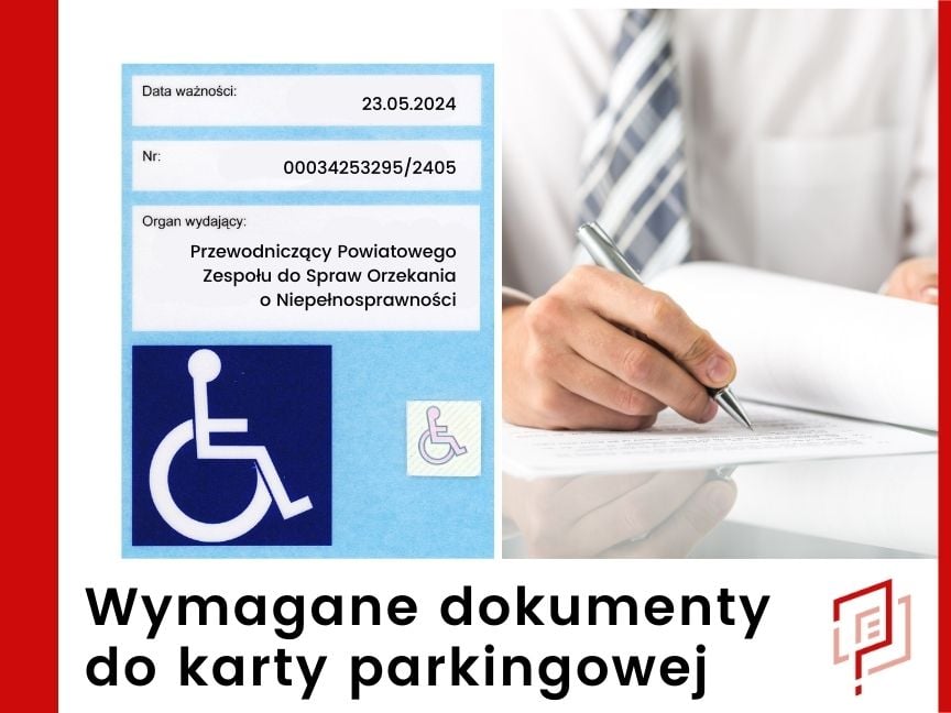 Wymagane dokumenty do karty parkingowej