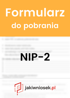Formularz NIP-2 - wzór PDF