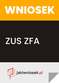 Formularz ZUS ZFA - wzór PDF