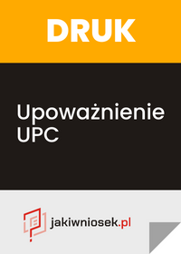 Upoważnienie UPC - wzór PDF