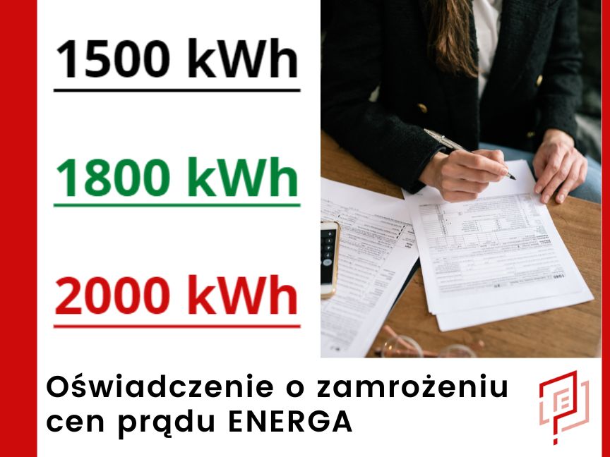 Oświadczenie o zamrożeniu cen prądu ENERGA