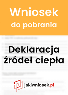 Wzór deklaracji źródeł ciepła