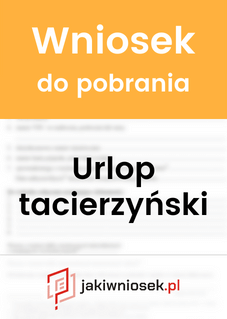 Wniosek o urlop tacierzyński