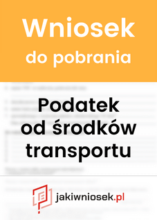 Wzór deklaracji na podatek od środków transportu