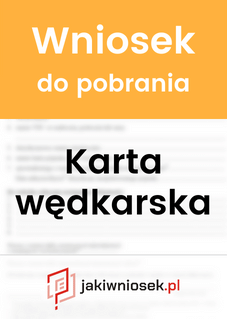 Wniosek o wydanie karty wędkarskiej - wzór PDF