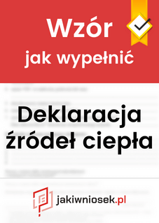 Wypełniony wzór deklaracji źródeł ciepła