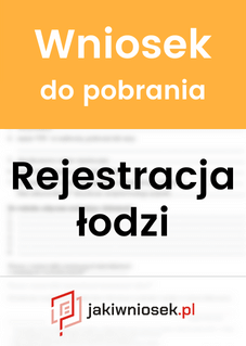Wzór wniosku o rejestrację łodzi