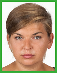 Zdjęcie do dowodu osobistego - przykład prawidłowego ustawienia twarzy 2