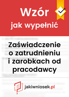 Wzór wypełnionego zaświadczenia o zarobkach z zakładu pracy